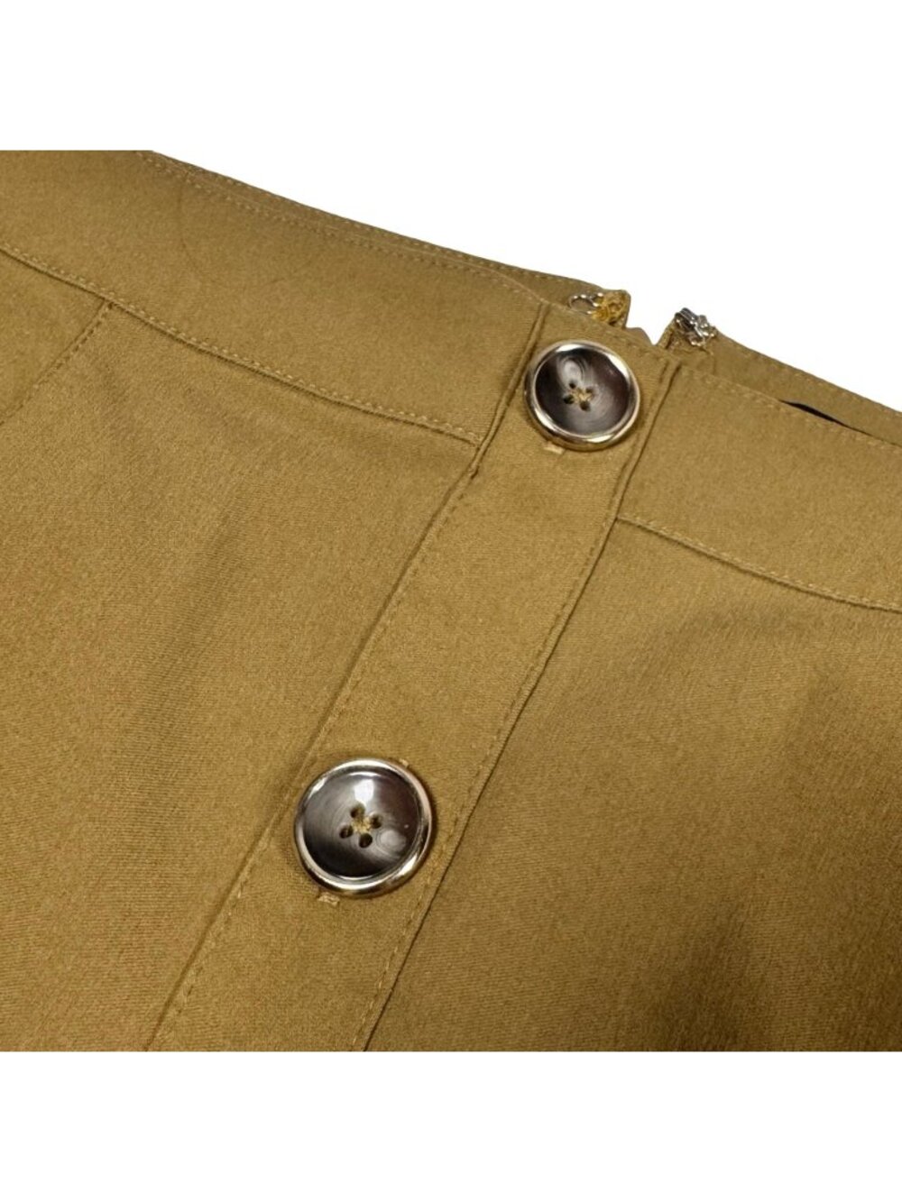 WHBM Button Front Pencil Skirt Sz 6 Knee Length Stretch Preppy Classic - Picture 5 of 12